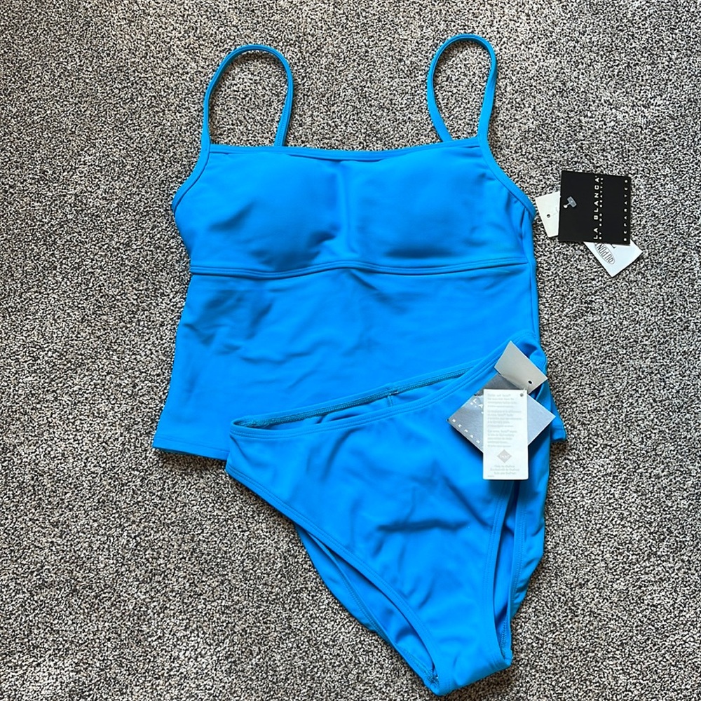 LA BLANCA | turquoise tankini set